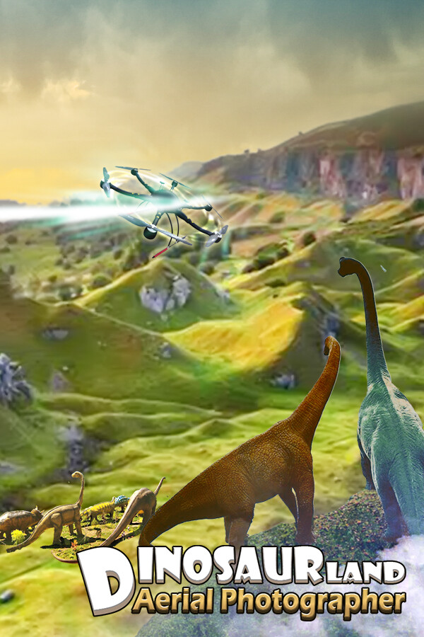 Dinosaur Land Aerial Photograph for steam