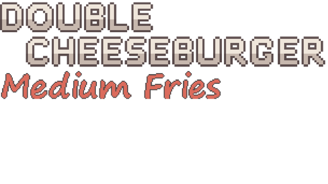 Double Cheeseburger, Medium Fries Logo