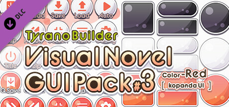 Tyrano Builder - Visual Novel GUI Pack #3 Color-Red [kopanda UI] cover art