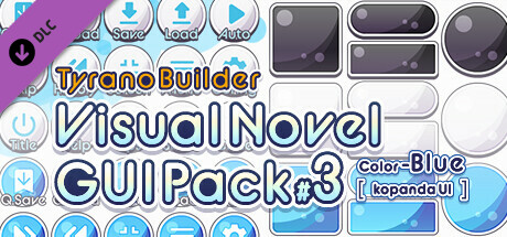 Tyrano Builder - Visual Novel GUI Pack #3 Color-Blue [kopanda UI] cover art