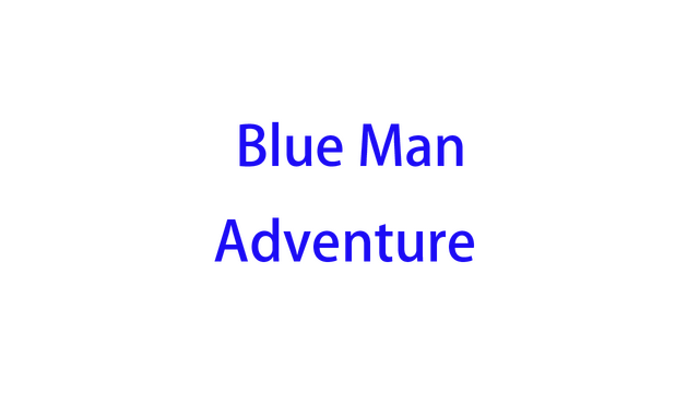 Blue Man Adventure Logo