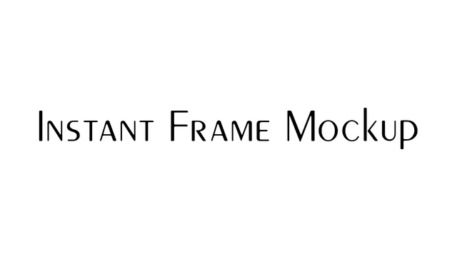 Instant Frame Mockup Logo
