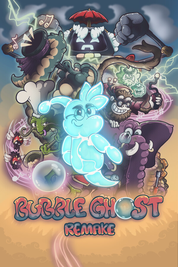 Steam portrait for Bubble Ghost Remake.