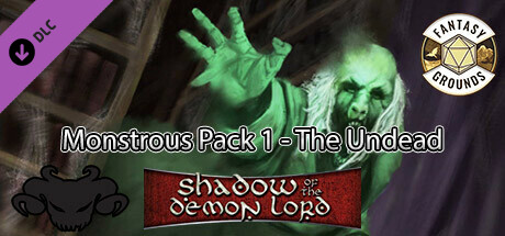 Fantasy Grounds - Shadow of the Demon Lord Monstrous Pack 1 - The Undead cover art