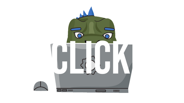 IT Clicker: Dinosaur in the Code World Logo