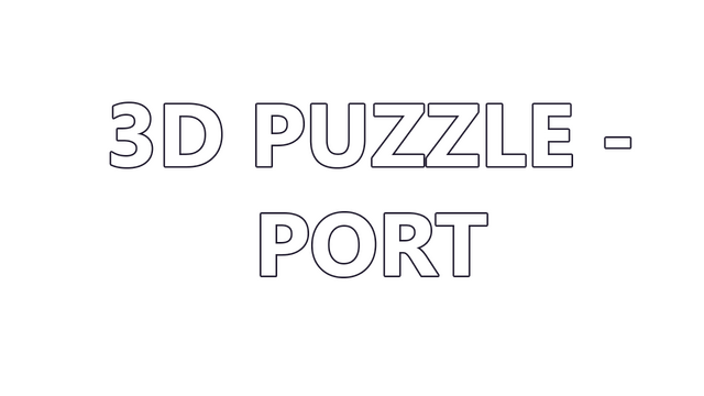 3D PUZZLE - PORT Logo