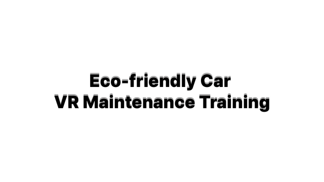Eco-friendly Car VR Maintenance Training Logo
