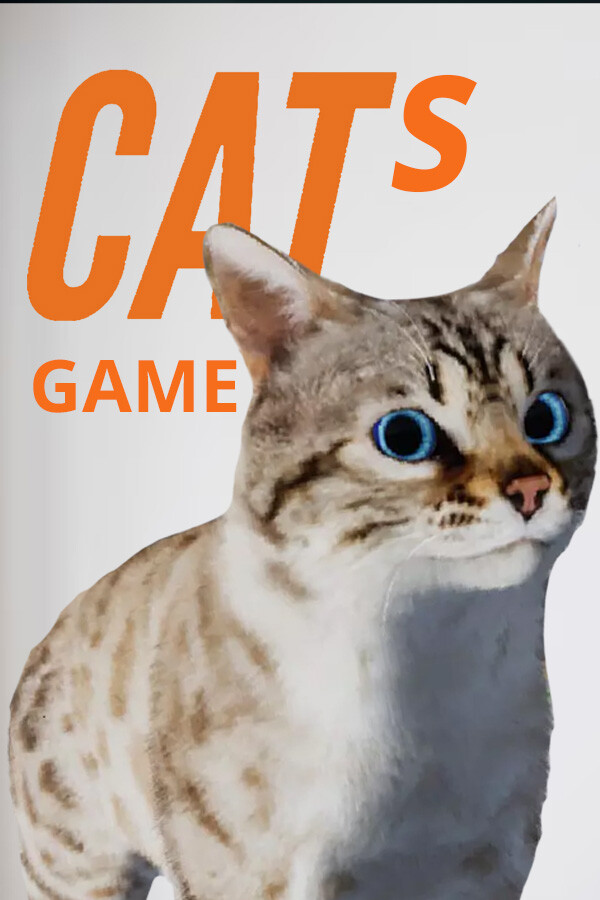 Steam portrait for CATS GAME: stray cat, pet kitty, dog simulation adventure.