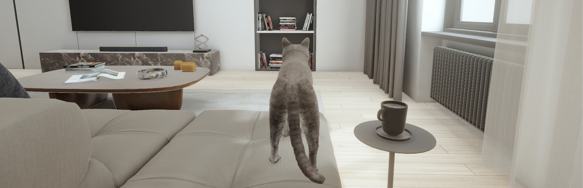 CATS GAME: stray cat, pet kitty, dog simulation adventure