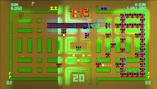 Скриншот из Pac-Man Championship Edition DX+: Rally-X Skin