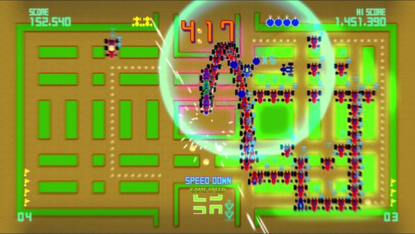 Скриншот из Pac-Man Championship Edition DX+: Rally-X Skin