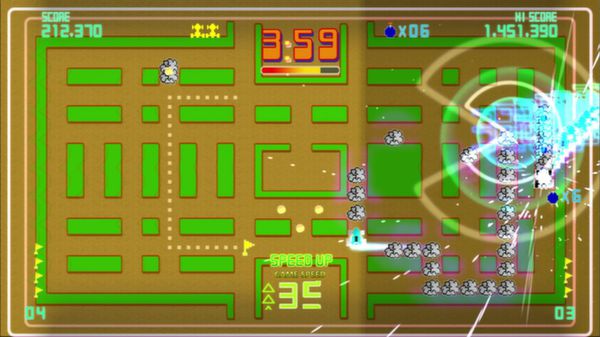 Скриншот из Pac-Man Championship Edition DX+: Rally-X Skin