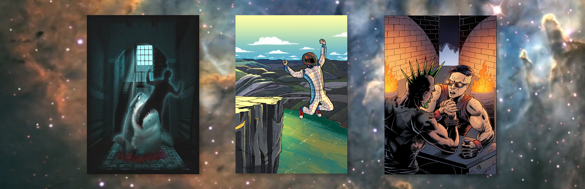 Fista 3-in-1 Retro Pack (Carpet Shark, Plummet Challenge Game, & The Arm Wrestling Classic)