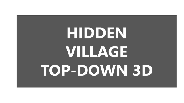 Hidden Village Top-Down 3D Logo
