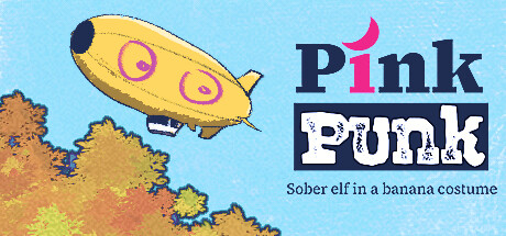 Pink punk: Sober elf in a banana costume cover art