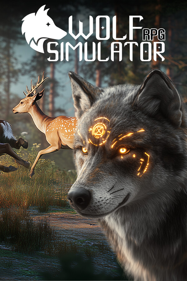 Steam portrait for Wolf Simulator RPG.