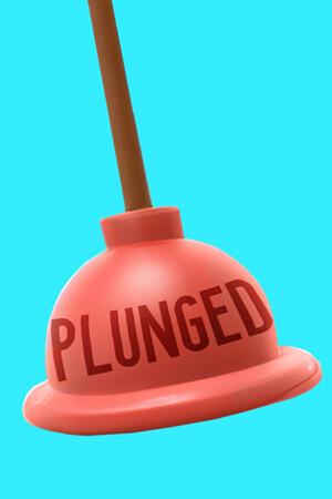 Plunged.