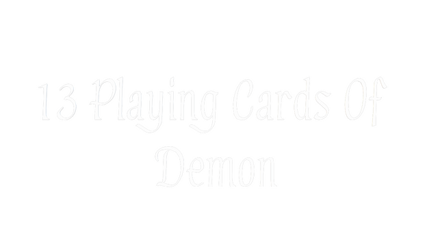 13 Playing Cards Of Demon Logo
