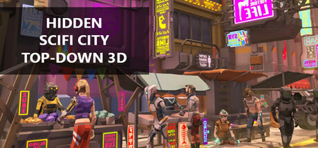 Hidden SciFi City Top-Down 3D cover art