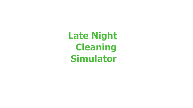 Late Night Cleaning Simulator Logo