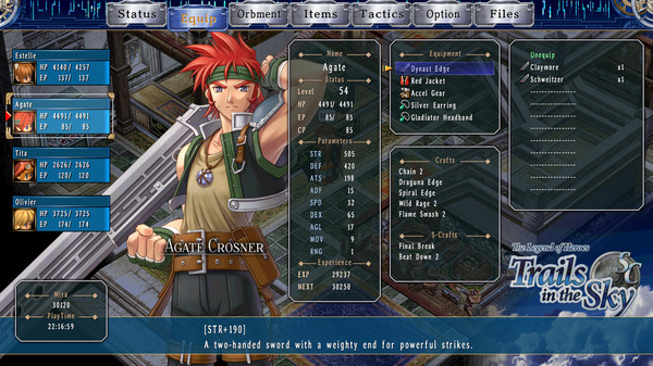 Скриншот из The Legend of Heroes: Trails in the Sky SC