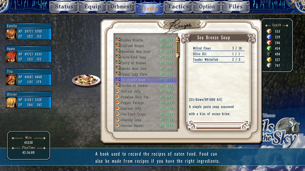 Скриншот из The Legend of Heroes: Trails in the Sky SC