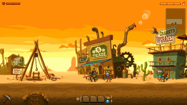 Скриншот из SteamWorld Dig