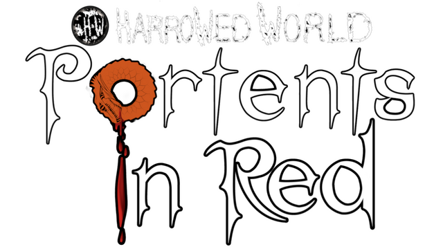 Harrowed World: Portents In Red - Modern Gothic Vampire RPG Logo