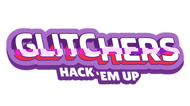 Glitchers: Hack 'em Up Logo