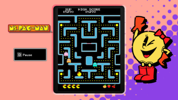 Скриншот из PAC-MAN MUSEUM - MS PAC-MAN DLC