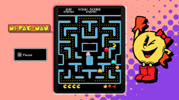 Скриншот из PAC-MAN MUSEUM - MS PAC-MAN DLC