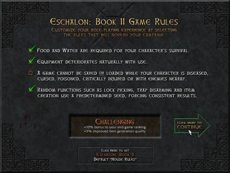 Eschalon: Book II minimum requirements