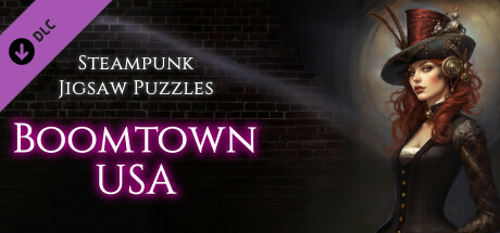 Steampunk Jigsaw Puzzles - Boomtown USA cover art