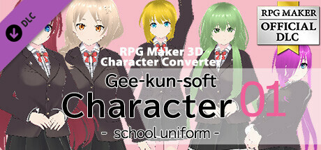 RPG Maker 3D Character Converter - Gee-kun-soft character 01 school uniform cover art