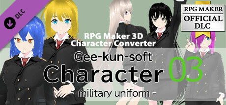 RPG Maker 3D Character Converter - Gee-kun-soft character 03 military uniform cover art