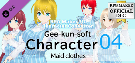 RPG Maker 3D Character Converter - Gee-kun-soft character 04 Maid clothes cover art