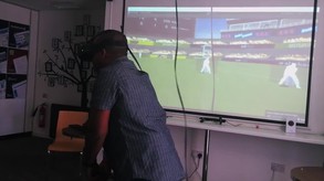 Playing Virtual Reality Cricket