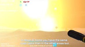 Math and Rocks Scenary on the Moon