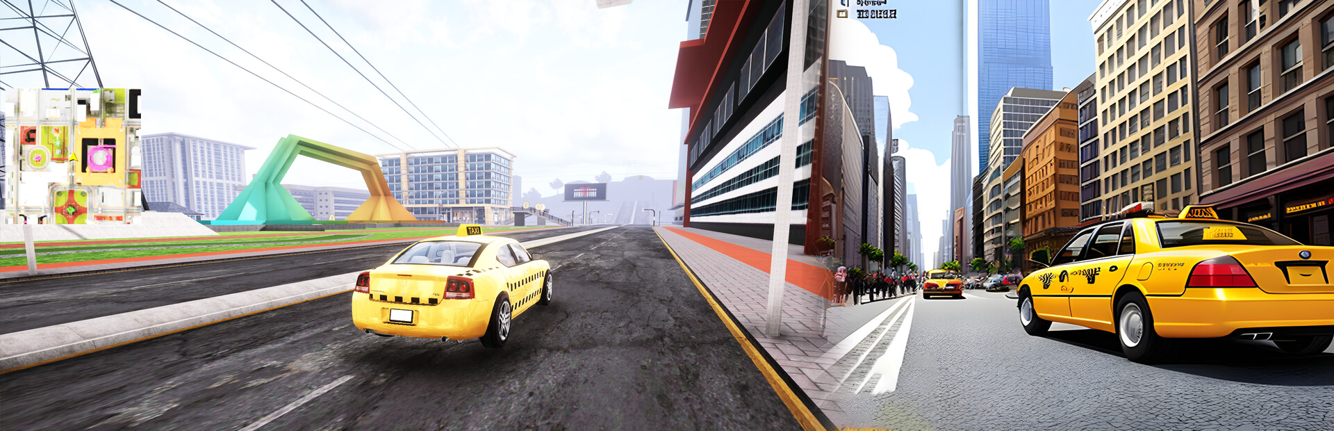 Taxi Simulator in City
