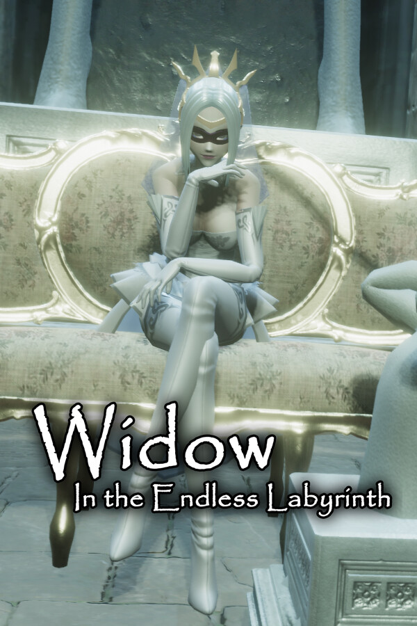 Steam portrait for Widow in the Endless Labyrinth.