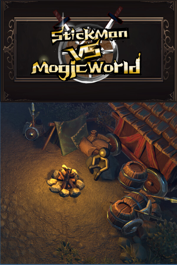 Steam portrait for StickManVsMagicWorld.