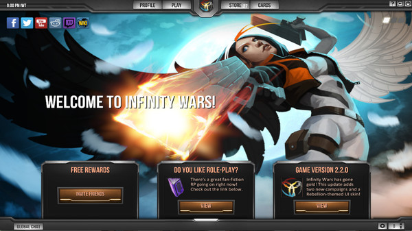 Infinity Wars: Animated Trading Card Game game for Linux 1