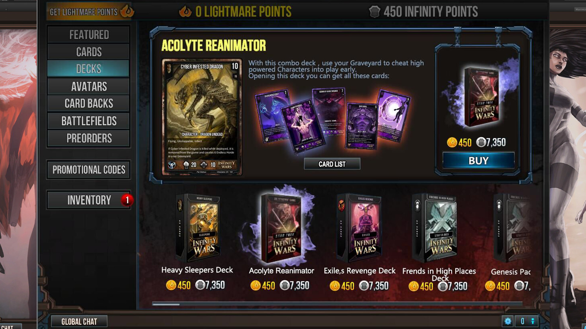 Download Infinity Wars Animated Trading Card Game Full PC