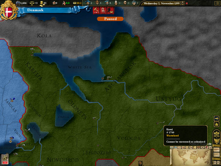 Скриншот из Europa Universalis III: Heir to the Throne