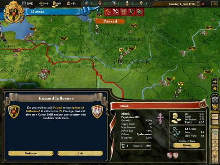 Скриншот из Europa Universalis III: Heir to the Throne