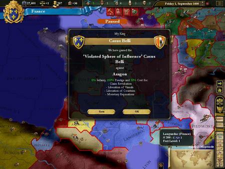 Скриншот из Europa Universalis III: Heir to the Throne