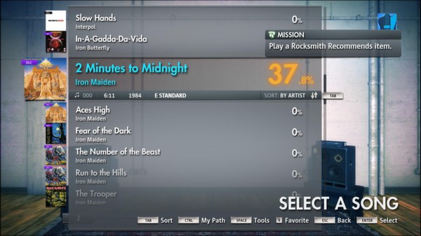 Скриншот из Rocksmith 2014 - Iron Maiden - 2 Minutes to Midnight