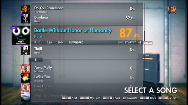 Скриншот из Rocksmith 2014 - Hotei - Battle Without Honor or Humanity