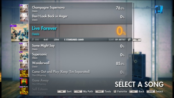 Скриншот из Rocksmith 2014 - Oasis Song Pack