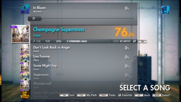 Скриншот из Rocksmith 2014 - Oasis Song Pack
